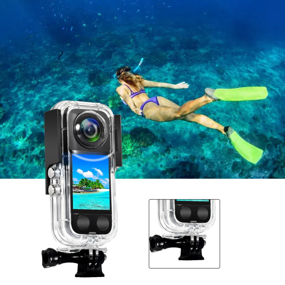 Dive Case 40M Waterproof Case Action Camera Waterproof Protective Housing For Insta360 X3 7681318138284