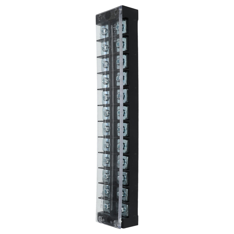 2 Pcs Terminal Strip Block 45A 600V Large Current Easy Wiring Ground Circuit Terminal Block 12 Positions 8471318143772