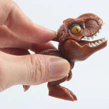 4 Stück Bewegliche Finger-Dinosaurier Spielzeug, Mini ABS Simulationsdinosaurier-Set