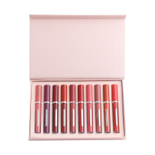 10er Set mattes, wasserfeste Lipgloss, 360g, niedrigglänzend, im Karton