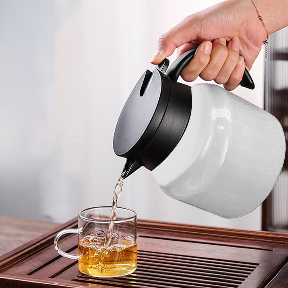 Insulated Teapot 1000ml Tea Water Separation Detachable Thermal Coffee Tea Pot for Home White