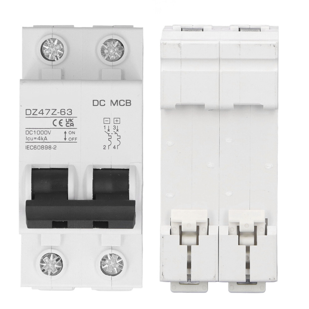 Dc Circuit Breaker Overload Protection Magnetic System Pv Circuit Breaker 2P 1000V 25A 8721318146717