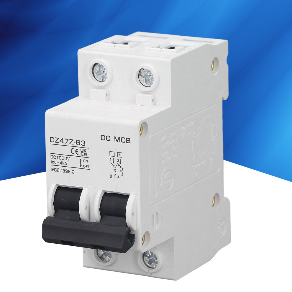 Dc Circuit Breaker Overload Protection Magnetic System Pv Circuit Breaker 2P 1000V 10A 7891318146749