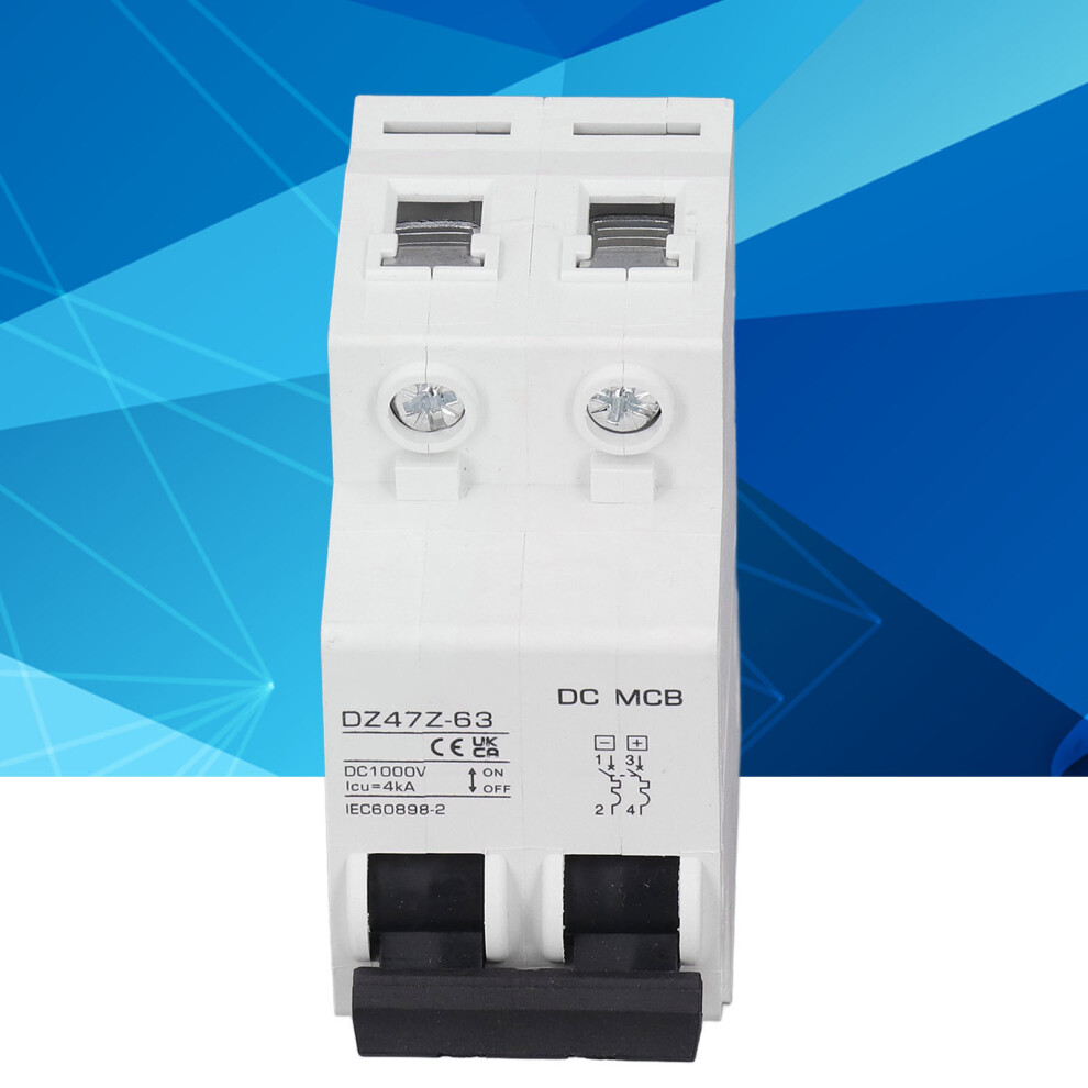 Dc Circuit Breaker Overload Protection Magnetic System Pv Circuit Breaker 2P 1000V 50A 4621318146721