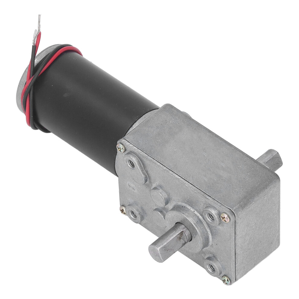 Dc Gear Motor Micro High Torsion Speed Reduction Turbine 12V Dual Shaft Self Locking Reversible Worm Gearbox Motor 250Rpm 8421318147737