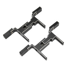 Water Pump Bracket Aluminum Alloy Desktop Water Cooling Pump Radiator Support Holder for 25‑45mm Radiator Fan Black
