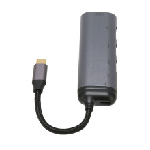 6-in-1 USB-C Hub, Aluminiumlegierung, 100W PD, VGA, USB 3.1 & 2.0