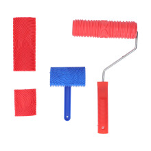 Set of 5 Wood Grain Roller Painting Tool Texture Pattern Graining with Handle for Wall Room Art Paint Decoration DIY
