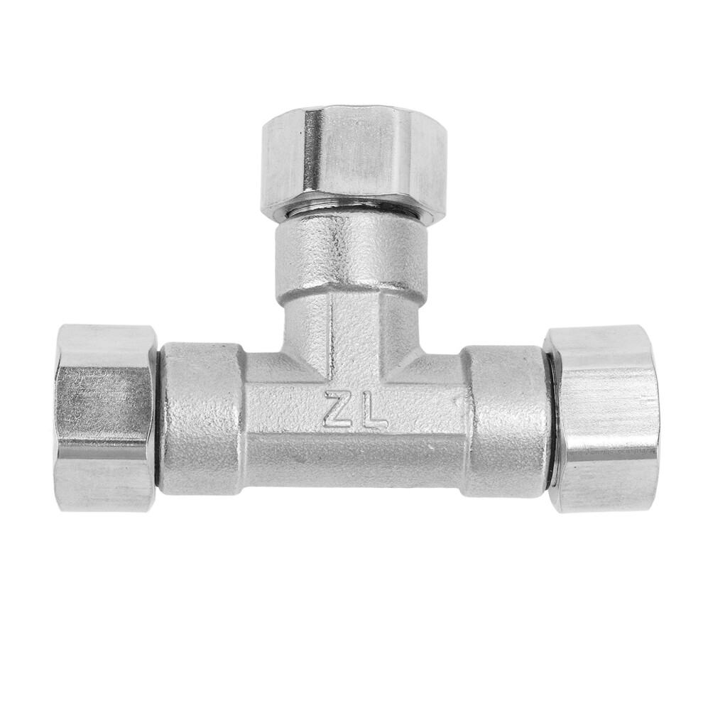 Pipe Fitting 3 Way Tee 304 Stainless Steel Hose Connector Pipeline Adapter G1/2 For Water Air Female Thread 6901318150743