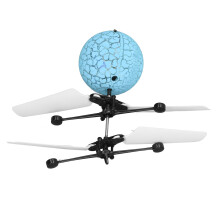 Fliegender Ball-Spielzeug mit LED-Leuchte, USB-aufladbar, 100mAh, Blau