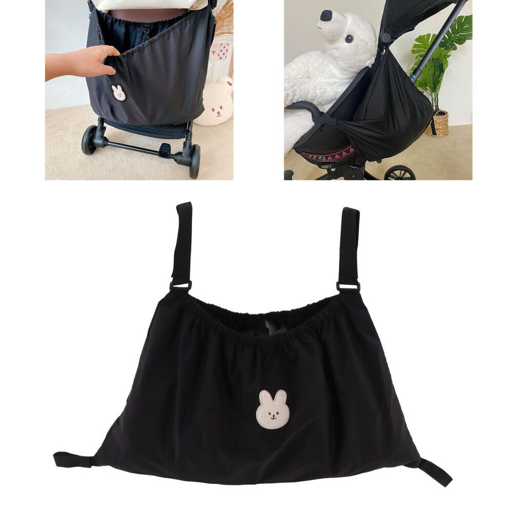 Stroller Bag Organizer Elastic Large Capacity Tear Resistant Nylon Baby Stroller Organizer for Diaper Wallet Little Bunny
