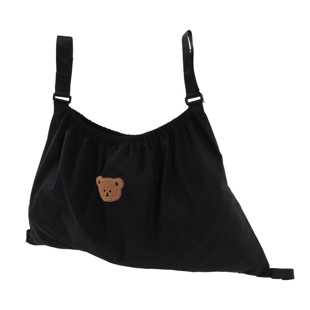 Stroller Bag Organizer Elastic Large Capacity Tear Resistant Nylon Baby Stroller Organizer for Diaper Wallet Little Bear