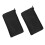 2pcs Stroller Handle Sleeve Zipper Cleanable Soft Comfortable Elastic Stroller PU Leather Cover Black 4