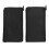 2pcs Stroller Handle Sleeve Zipper Cleanable Soft Comfortable Elastic Stroller PU Leather Cover Black 2