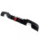 For BMW 3 Series 335i Style E92 E93 M Sport Rear Valance Diffuser + LED 9