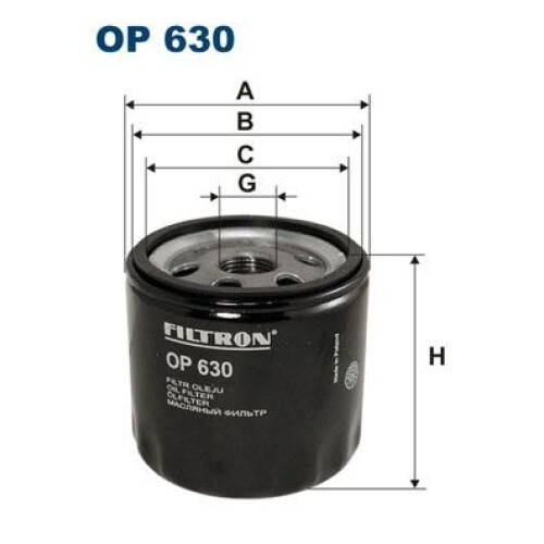 OP 630 Oliefilter