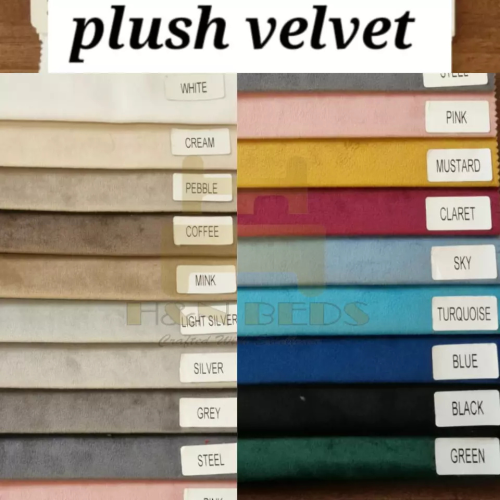 (Teal Plush, Single 3ft) 54" Wingback Headboard for Divan Bed 2