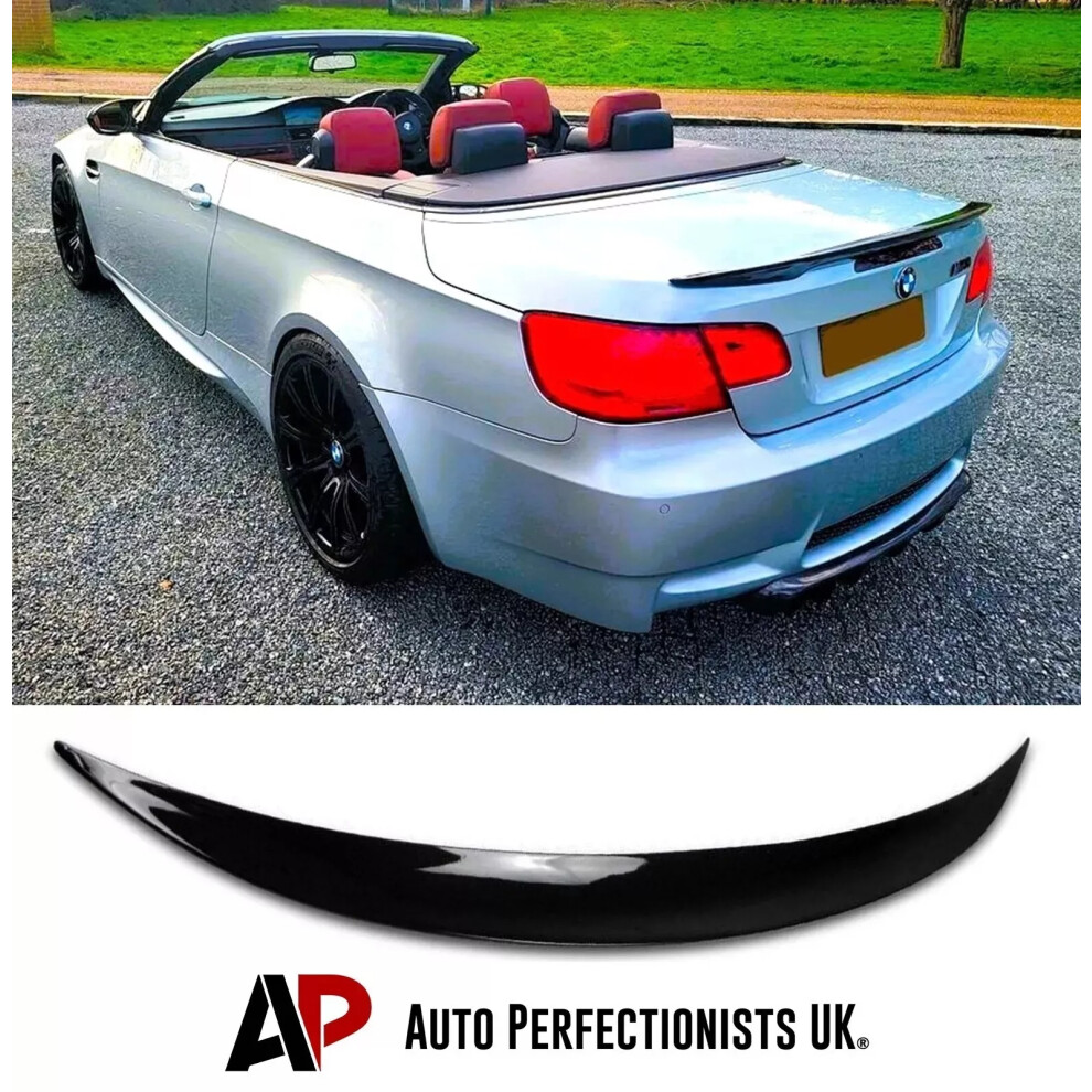 For Bmw 3 Series Convertible M3 E93 Rear Boot Spoiler Lip Wing Kit 4-12 Black 5061072662546