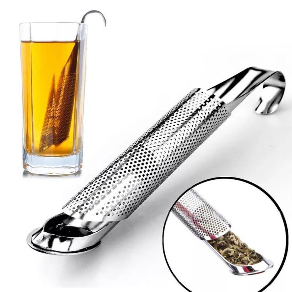 Stainless Steel Tea Strainer Tea Infuser Telescopic Design Holder Tool Tea Spoon Infuser Filter Kitchen Home Tool