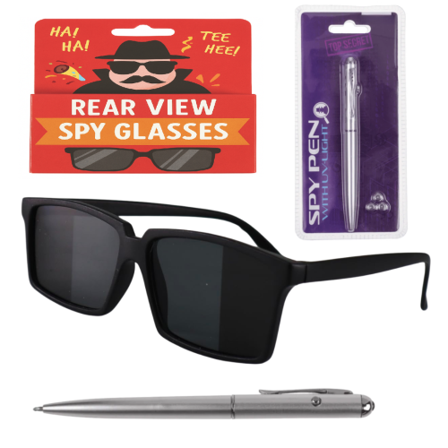 Spy Invisible Ink Pen UV Light & Spy Glasses Bundle