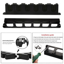 (As show, One size) Fishing Pole Holder Fishing Rod Rack Holder for Garage Wall Mount for All Types Rod