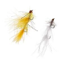 (As show, One size) Fly Fishing Assortment - Bead Head Wooly Bugger - 2 Flies for Trout and Other Freshwater Fish - 2 Colors