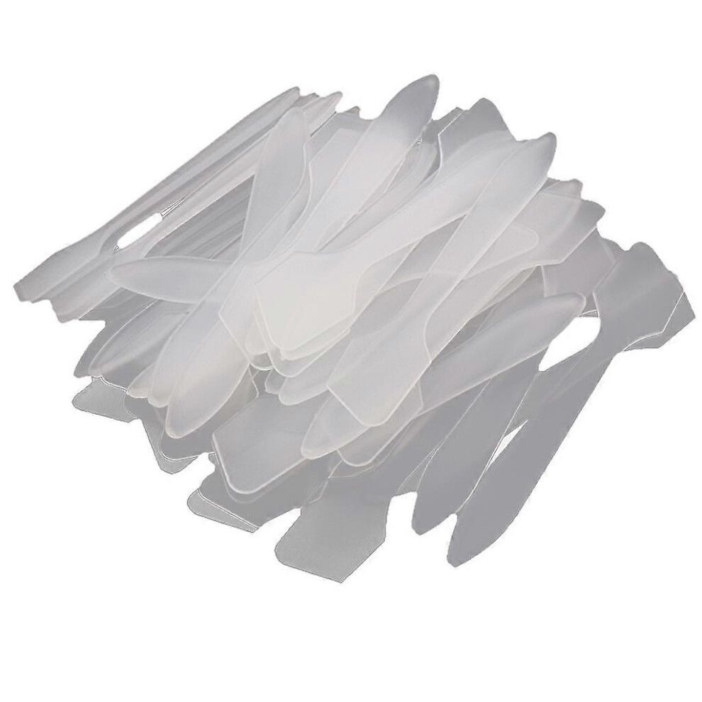 (As show, One size) 100 Pcs Cosmetic Mask Spatula Disposable Frosted Tip Makeup Spatulas Facial Cream Mask Spatulas for Women Facial Skin Care