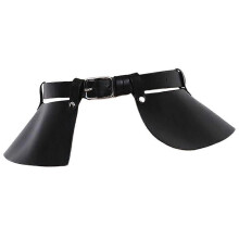 (As show, One size) Women Leather Body Harness Adjustable Cage Peplum Dress Belt