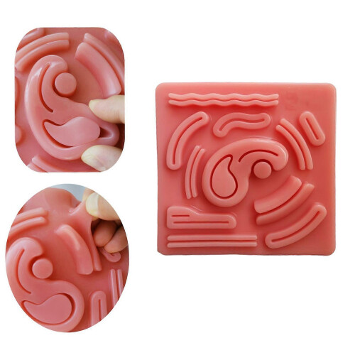 (As show, One size) Simulation Abdominal Cavity Suture Pad Model Module for Practice Tool Accessories Supplies