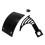 (As show, One size) Universal Motorcycle Black License Plate Holder Tail Light Bracket Kit 1