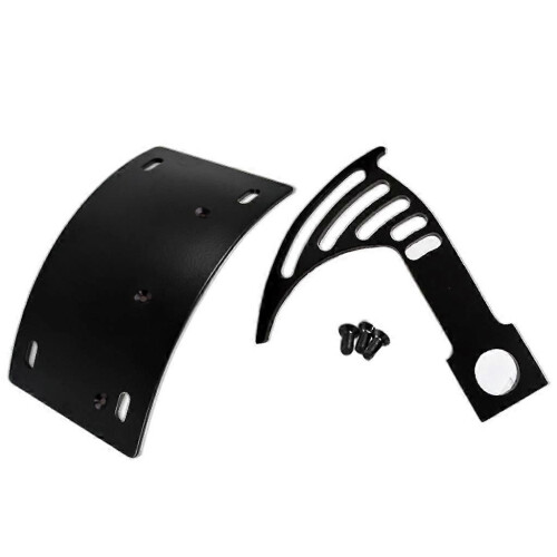 (As show, One size) Universal Motorcycle Black License Plate Holder Tail Light Bracket Kit 2