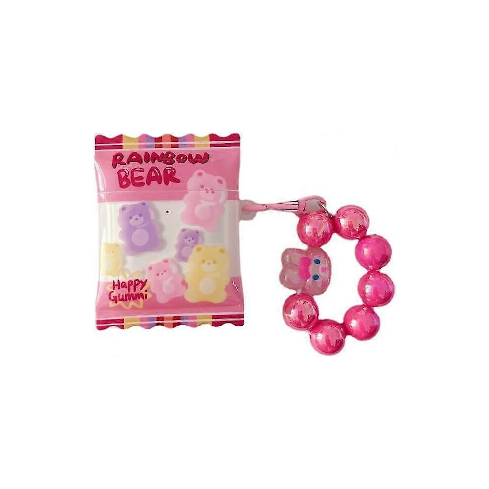 (As Show, One Size) Gummy Bear Headphone Case Compatible With Airpods 2Nd 1St Generation 4633503742588