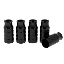 (As show, One size) 5Pcs Bike Hub Axis Front Wheel Lamp Holder Bike Extender Light Mount Black