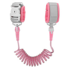 (As show, One size) Toddler Leash, Kid Leash Anti Lost Wrist Link With Key Lock Baby Leash With Safety Wristband Rope-Shallow Powder Mouth - 2.5M