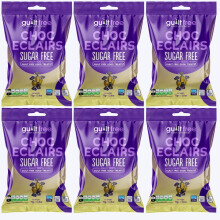 (Pack of 6) Sugar Free Chocolate Eclairs Sweets 75g