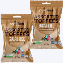 (Pack of 2) Sugar Free Assorted Toffees 75g Diabetic Treats