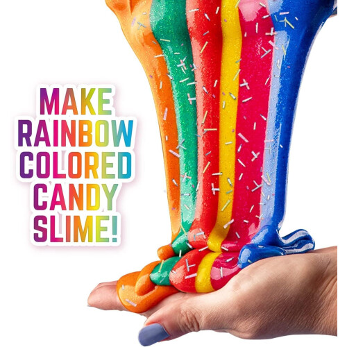 GirlZone Rainbow Candy DIY Slime Kit, Rainbow Slime 2