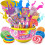 GirlZone Rainbow Candy DIY Slime Kit, Rainbow Slime 1