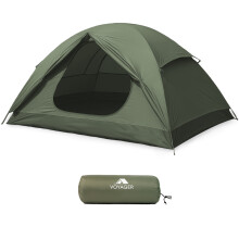 Voyager 2 Man Tent Waterproof, Spacious 2 Person, Green