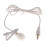 (As show, One size) 3.5mm Plug Mini Clip Microphone Mic For iPhone SmartPhone Recording White 4
