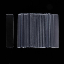 (As show, One size) 100pcs False Nail Art Board Tips Stick Acrylic Display Stand Rack - Clear