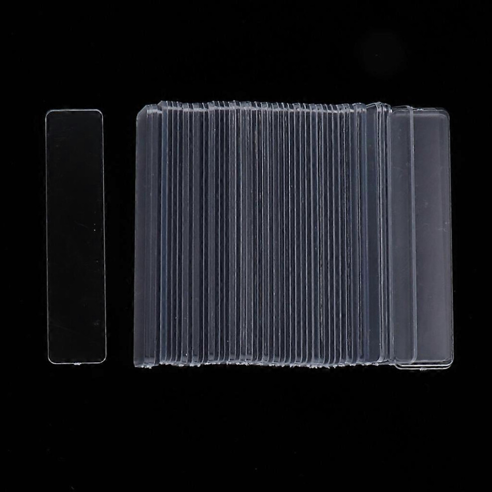 (As show, One size) 100pcs False Nail Art Board Tips Stick Acrylic Display Stand Rack - Clear