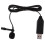 (As show, One size) Mini Clip-on USB Lavalier Lapel Condenser Microphone Mic for PC Internet 1
