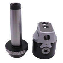 (As show, One size) 50mm MT3 M12 Boring Head with Morse Taper Shank for Lathe Milling Tool