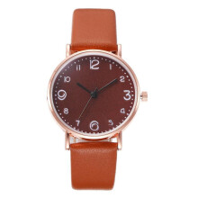 (brown) Wrist Watch Exquisite Ladies Dress Beige Simple Lock Analogwatches Relogio Feminino Montre Femme