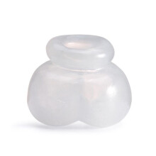 (white) Male Delay Ring Scrotum Sleeve Ball Stretcher Scrotal Bundles Masturtor Delay Ring Sex Toys