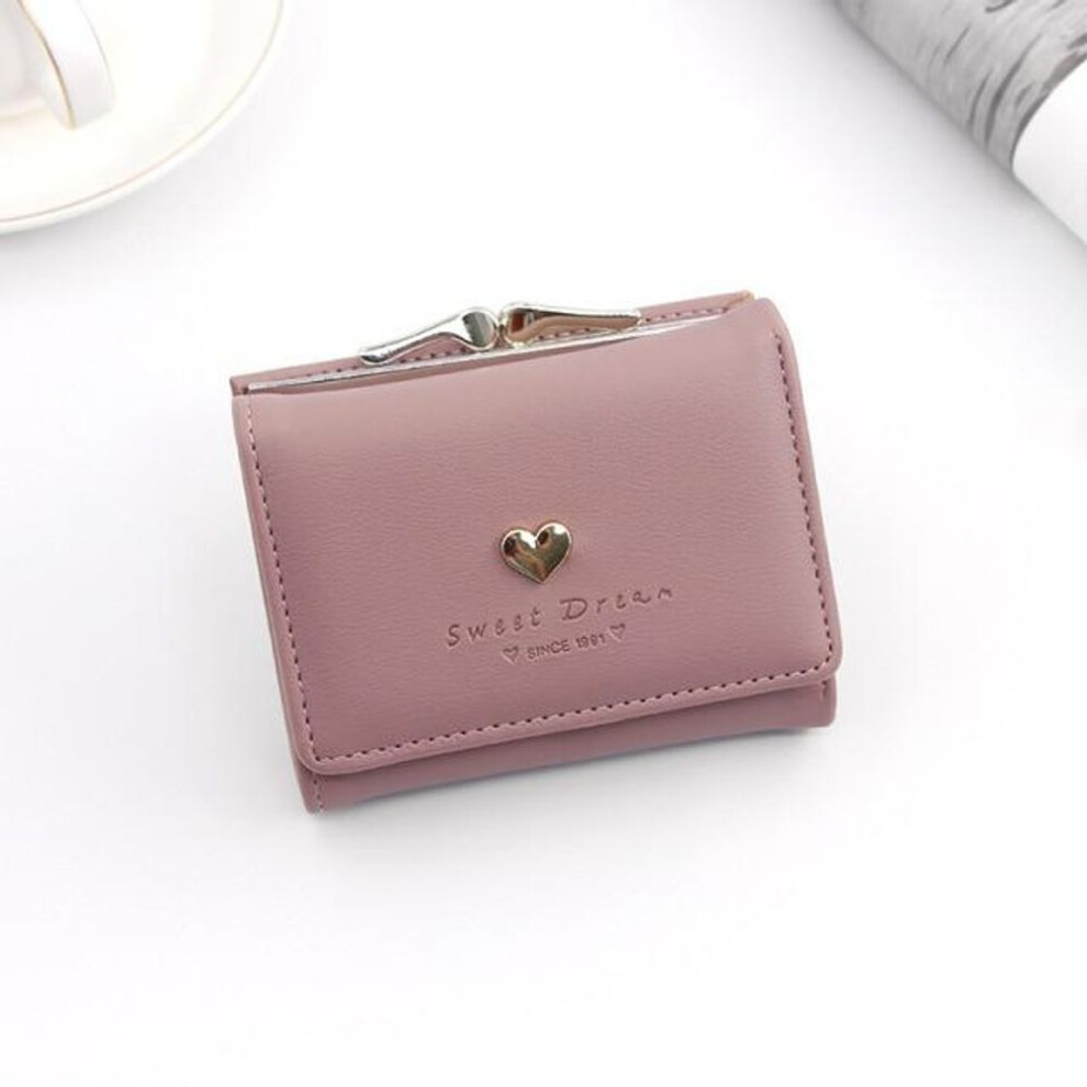 (charm pink) Aliwood Women's Wallet Short Cartoon Cute Zero Wallet Coin Purses Bag Girl Small Lady Wallet Cardholder