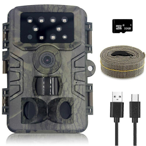 (As show, One size) Trail Camera, Hunting Camera with Wide-Angle Motion Latest Sensor View Trigger Time Trail Game Camera