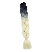 (As show, One size) Jumbo Braiding Hair 23.62'' DIY Portable Crochet Braid for Holiday Daily Use B34