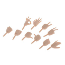 (As show, One size) 5 Pair Poseable Doll Hand Group for 12inch Girl Doll Replace Body Parts